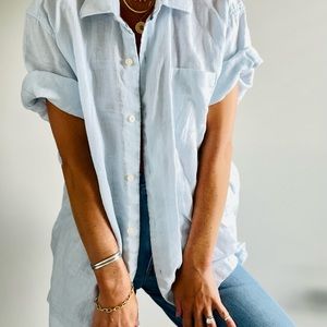 Men’s Tommy Bahama shirt sleeve linen button shirt